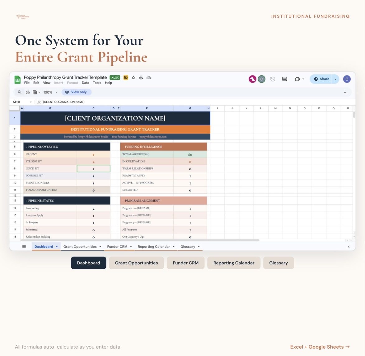 Grant Tracker Dashboard